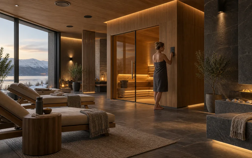 Future wellness scenario: user-chosen ambience with independent equipment and safety limits.